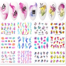 Tırnakmania Su Transferli Nail Art Sticker D012 (52377-4)