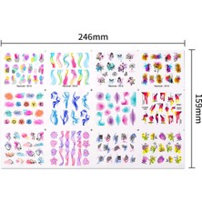 Tırnakmania Su Transferli Nail Art Sticker D012 (52377-4)