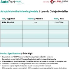 Alpha Auto Part Alfa Romeo 147 Için Ön Cam Kriko Plastiği -Sol