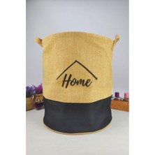 Digithome Hasır Çok Amaçlı Düzenleyici Organizer Mega Yuvarlak Sepet Siyah - CLY-J1012