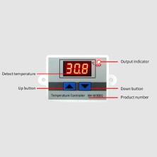 Pandoraplanet Dijital Sıcaklık Kontrol Cihazı Ekran Termostat Kontrol Anahtarı ve Termistör Sensörleri Sıcaklık Probu (12V 120W) (Yurt Dışından)