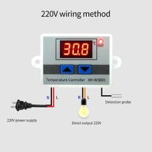 Pandoraplanet Dijital Sıcaklık Kontrol Cihazı Ekran Termostat Kontrol Anahtarı ve Termistör Sensörleri Sıcaklık Probu (12V 120W) (Yurt Dışından)