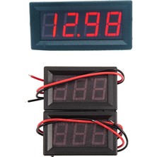 Pandoraplanet Nanlıy-0.56 Inç Mini Dijital LED Ekran 4 Bit 0-100 V Voltmetre ile 2 Adet Dijital Voltmetre Dc 5 V Ila 120 V Gerilim Panel Metre (Yurt Dışından)