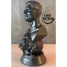 Craft 3D Atölye Icardi (17CM Boyunda) %100 Beton-Hediye Paketi Büst/figür/biblo