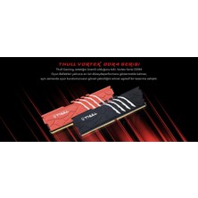 Thull Vortex 16GB 3600MHZ CL19 1.35V Black Heatsınk Ddr4 Ram THL-PCVTX28800D4-16G-B