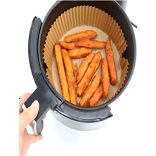 Bizimevde Fritöz Pişirme Kağıdı Airfryer Sıcak Hava Fritözü Philips Xiaomi Uyumlu Gıda Sınıfı Pişirme Kağıdı50 Adet