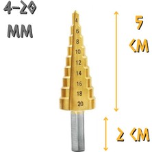 Kupa Hırdavat Kupa Tyson Çam Panç Kademeli Matkap Ucu - 4-20 Mm.