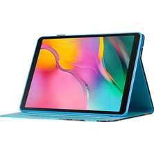 XFashion Samsung Galaxy Tab A7 Lite 8.7 Inç Kasa Desen Baskı Kartı Tutucu Tablet Kapağı (Yurt Dışından)