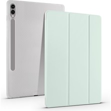 XFashion Samsung Galaxy Tab S9 + Case Tri-Katlı Standı Şok Geçirmez Tablet Kapak Kalem Yuvası (Yurt Dışından)