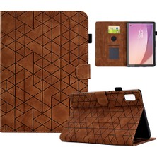 XFashion Lenovo Tab M9 TB-310FU Case Rhmbus Stand Deri Tablet Kapağı (Yurt Dışından)