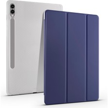 XFashion Samsung Galaxy Tab S9 + Case Tri-Katlı Standı Şok Geçirmez Tablet Kapak Kalem Yuvası (Yurt Dışından)