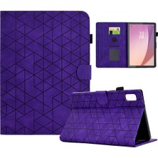 XFashion Lenovo Tab M9 TB-310FU Case Rhmbus Stand Deri Tablet Kapağı (Yurt Dışından)