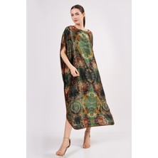 Nomads Felt  Ipek Uzun Elbise | Mandala Desen Haki