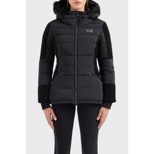 Ea7 Logolu Kapüşonlu Suya ve Rüzgara Dayanıklı Regular Fit Mont Kadın Mont 6RTB14 Tndaz 1200