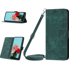 Yihang Boutique Oppo A58 4g ile Uyumlu Tam Koruyucu Yumuşak Pu Deri Fermuarlı Kapaklı Cüzdan Kılıfı Kart Tutuculu ve Uzun Askılı (Yurt Dışından)