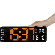 Hermoso 13 Inç Büyük Ekran LED Dijital Duvar Saati-B (Yurt Dışından)