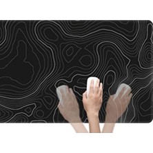 Hermoso Topografik Kontur Genişletilmiş Büyük Mouse Pad Bilgisayar Fare Matı (Yurt Dışından)