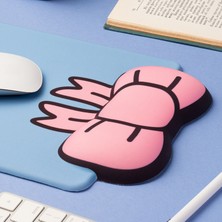 Hermoso Sevimli Yaylı Mouse Pad,ergonomik Mouse Pad, Ofis ve Ev Için (Cyan) (Yurt Dışından)