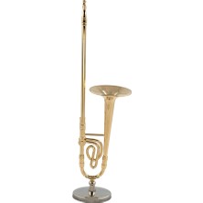 Hermoso 12CM Minyatür Saf Trombon Modeli Destekli Mini Model Kutulu (Yurt Dışından)