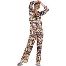 Nomads Felt Ipek Gömlek Pantolon-Pijama Takımı | Gustav Klimt Expectation | Nomads Felt