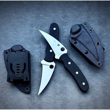 John Connely Spyderco Cts Bd1 Kaliteli Paslanmaz Çelik Palaska ve Kemer Uyumlu Çakı - 20 cm