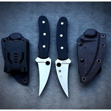 John Connely Spyderco Cts Bd1 Kaliteli Paslanmaz Çelik Palaska ve Kemer Uyumlu Çakı - 20 cm