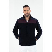 G-FOX Erkek Anti-Pilling Tüylenme Yapmayan Soğuga Dayanıklı Tam Fermuarlı Dik Yaka sweatshirt Polar ceket 9744