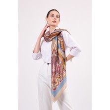 Nomads Felt Saf Ipek Şal Fular | 140 cm | Etro Desen 3