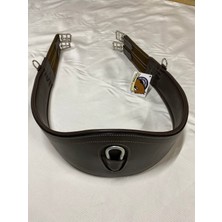 Atsar Equestrian Ithal Geniş Karınlıklı Kolan Kayışı (At Eyer Kemeri) Kahve