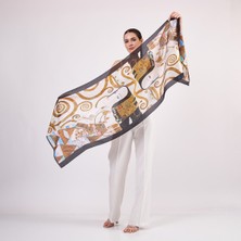 Nomads Felt Vual Ipek Fular | 55X180 cm | Gustav Klimt Expectation | Nomads Felt