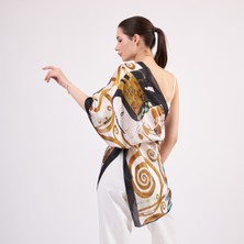 Nomads Felt Vual Ipek Fular | 55X180 cm | Gustav Klimt Expectation | Nomads Felt