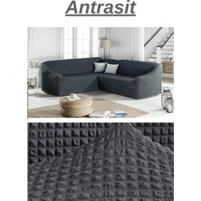 E Bahar Bürümcük Eteksiz L Köşe Koltuk Örtüsü. 7 Kişilik Esnek, Köşe Koltuk Kılıfı. Toplam Uzunluk 550 cm