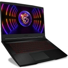 Msi Thin GF63 12.nesil Core I5 12450H-RTX3050 4GB-16GB-512GB SSD-15.6INC-W11