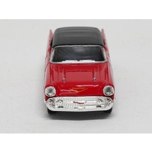 Welly Lisanslı 1957 Chevrolet Bel Air Çek Bırak Model Metal Araba (1:34)