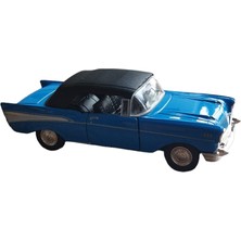 Welly Lisanslı 1957 Chevrolet Bel Air Çek Bırak Model Metal Araba (1:34)