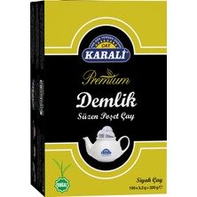 Karali Çay Premium Demlik Poşet Siyah Çay 100'lü