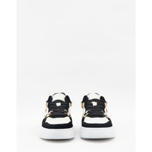 Guardiani New Era 0156 Kadın Siyah-Beyaz Deri Sneaker