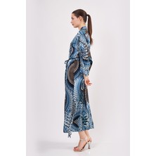 Nomads Felt Ipek Uzun Kimono Kaftan | Ikat Desen 11 | Nomads Felt
