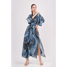 Nomads Felt Ipek Uzun Kimono Kaftan | Ikat Desen 11 | Nomads Felt
