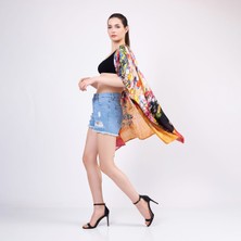 Nomads Felt Ipek Kısa Kimono Pareo | Gustav Klimt Maria Munk | Nomads Felt