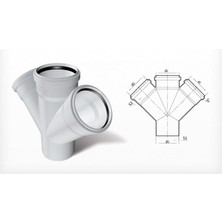 Fırat Pvc Çift Çatal 70X70