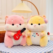 SJ Sevimli Müzikal Hamster Bebek Peluş Oyuncak Kız Doğum Günü Hediyesi Yastık 300G23CM (Yurt Dışından)