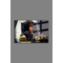 Glass Decoration Tony Montana Cam Tablo