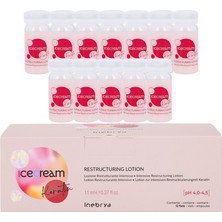 Inebrya Ice Cream Keratin Restructuring Yeniden Yapılandırıcı Serum 12 x 11 ml