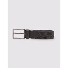 Cabani Triko Siyah 3,5 cm Erkek Kemer