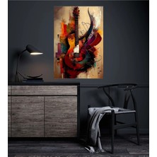 Canvasum Boyalı Gitar Tablosu Gençler Için Kanvas Tablo AR030443