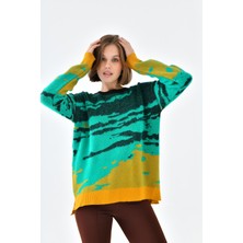 FTZ Women Kadın Karışık Desenli Kazak  Benetton 20433