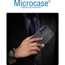 Microcase Samsung Galaxy S23 Fe Leather Serisi Deri Efekt Silikon Kılıf - Siyah AL3337