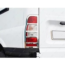 Ford Transit Uyumlu Krom Stop Çerçeve 2 Parça 2000-2014 Paslanmaz Çelik