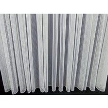 Zincir Tül Perde Desen Çizgili Tül Perde 1/3 Sık Pile